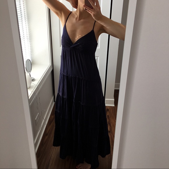 NAF NAF Dresses & Skirts - NAF NAF Navy Blue maxi dress